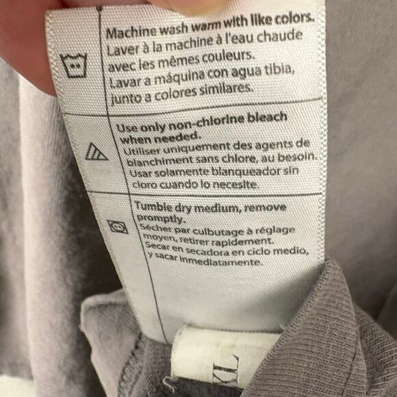 XL Charcoal Grey Long Cuffed Sleeved Original Fit Cotton Men’s Carhartt T-shirt - Picture 5 of 13